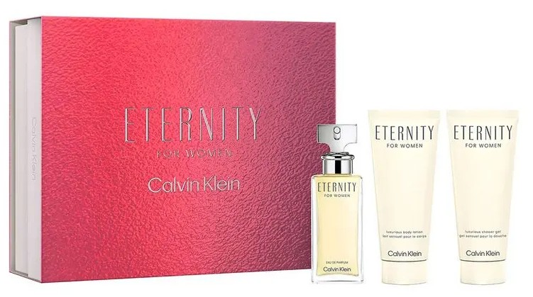 Calvin Klein Eternity - EDP 100 ml + telové mlieko 100 ml + EDP 10 ml.