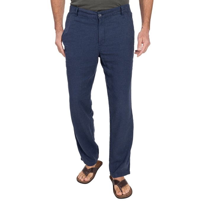 Bushman Trousers Elwood dark blue 52.
 
 Specifications:
 
 Composition: Linen (55%), premium viscose (45%),
 
 Weight: 180 g/m&sup2;.