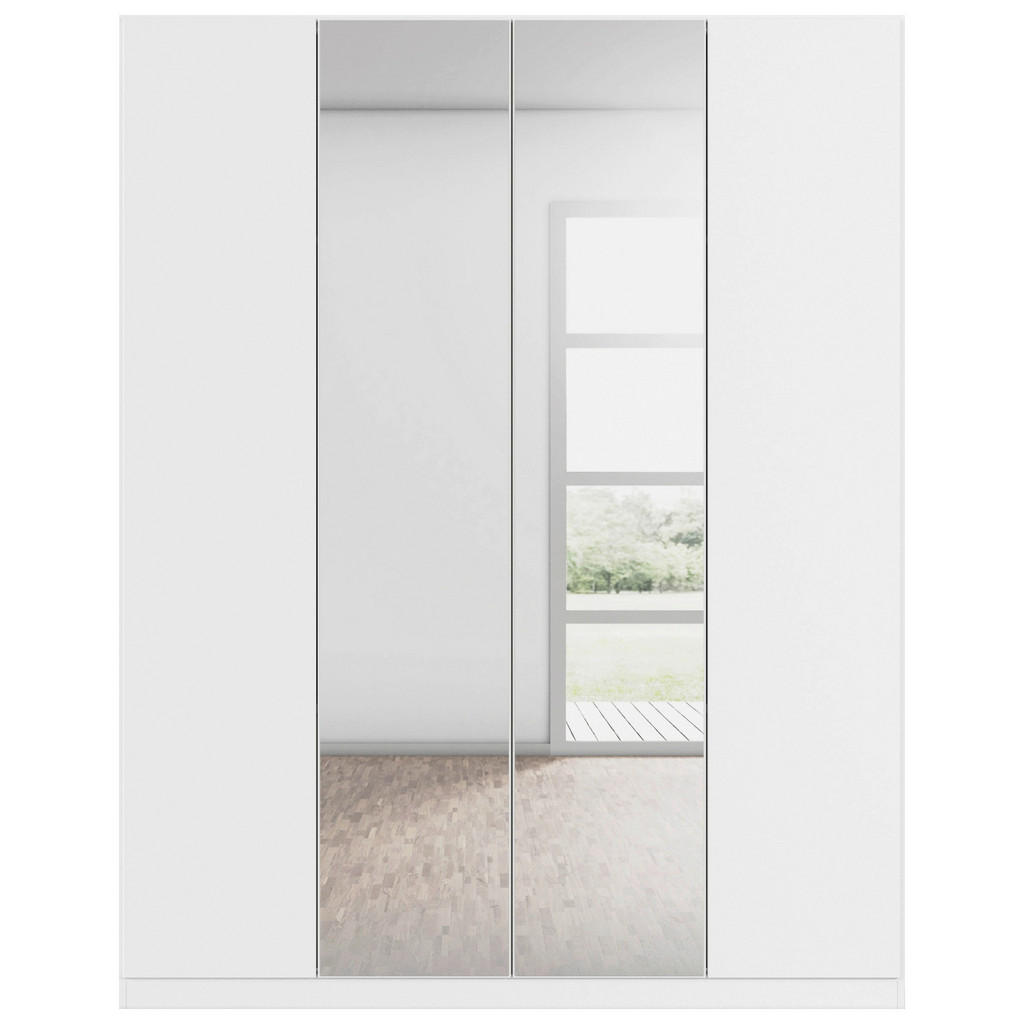 Xora BIELA SKRIŇA SO ZRKADLOM, 181/229/54 cm.