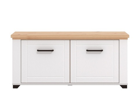 Botník lotta - biela/dub artisan.

 

Botník je vyrobený z lamina v bielej farbe, dvierka sú z profilovanej MDF dosky potiahnuté matnou bielou fóliou.

 

Rozmery Botníka Lotta sú 103,5x47,5x41cm (š, v, h).

 

Všetky produkty z kolekcie Lotta nájdete nižšie v súvisiacich produktoch.