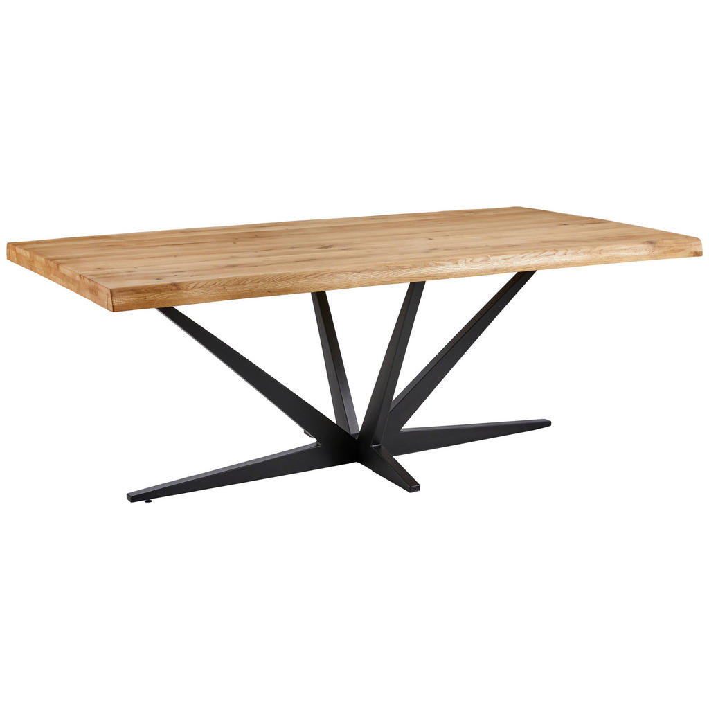 Linea Natura JEDÁLENSKÝ STÔL, dub, čierna, farba duba, 200/100/75 cm.