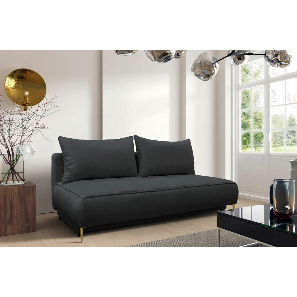 MID.YOU ROZKLADACIA POHOVKA, textil, grafitová.