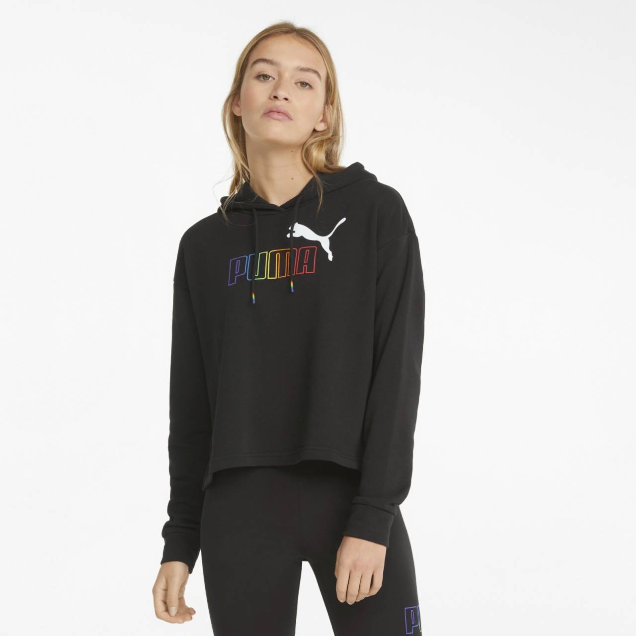 Puma ESS+ Rainbow Cropped Hoodie TR L.