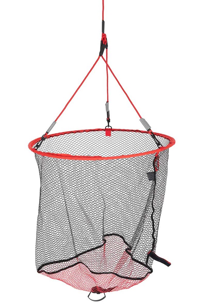 Fox rage street fighter drop net - 60 cm.
 Vlastnosti: •K dispozícii sú dve veľkosti: 60 cm a 80 cm •Pogumovaná sieť značky Fox Rage •10 m dlhé červené lano na chytanie rýb vo výške •Na dno siete je možné pridať závažie, ktoré zaistia ľahké potopenie •Dodáva sa so štvorcovou taškou