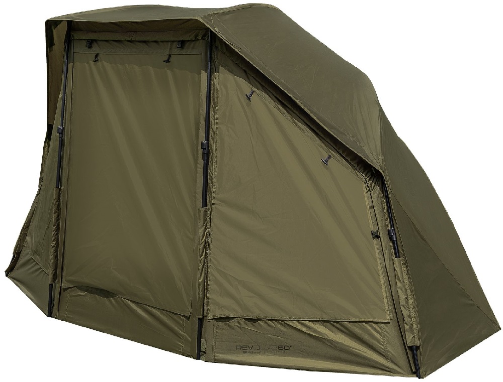 Avid carp brolly revolve 60'' brolly system.
 • Hodnota vodného stĺpca 8 000 mm • Robustná sklolaminátová konštrukcia pre maximálne možné vypnutie brolly, a to so zachovaním nízkej hmotnosti.