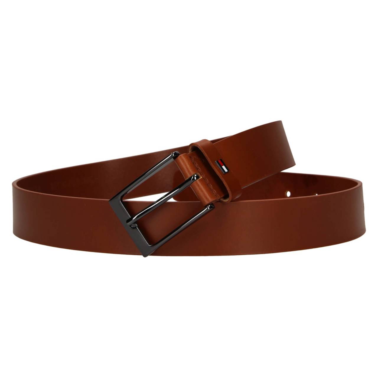 Pánsky kožený opasok Tommy Hilfiger Patric - hnedá.