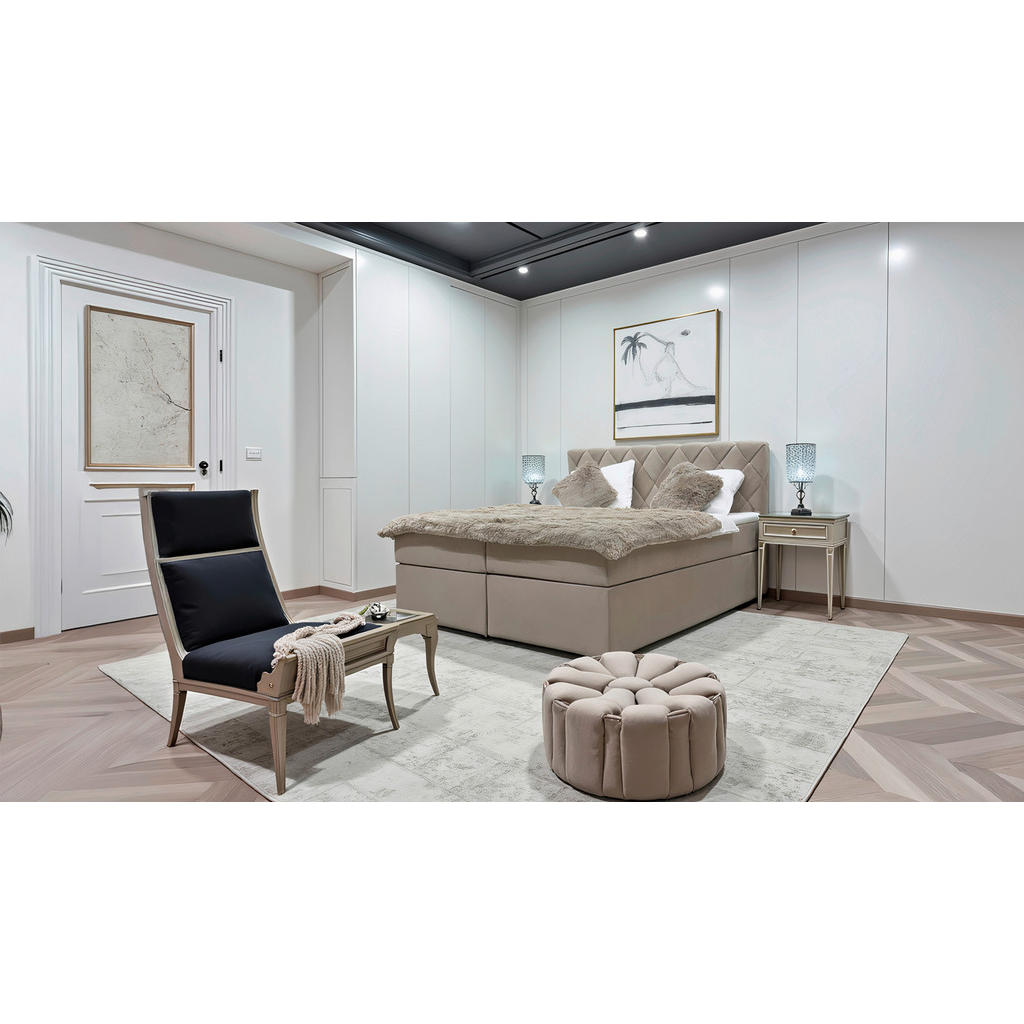 Livetastic AMERICKÁ POSTEĽ, 180/200 cm, béžová.