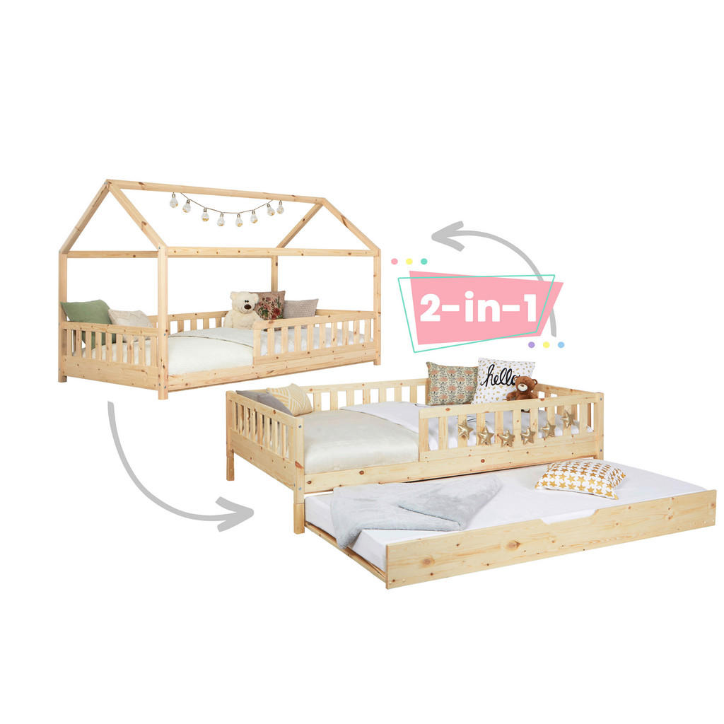 MID.YOU VÝSUVNÁ POSTEĽ, 140/200 cm prírodná farba.