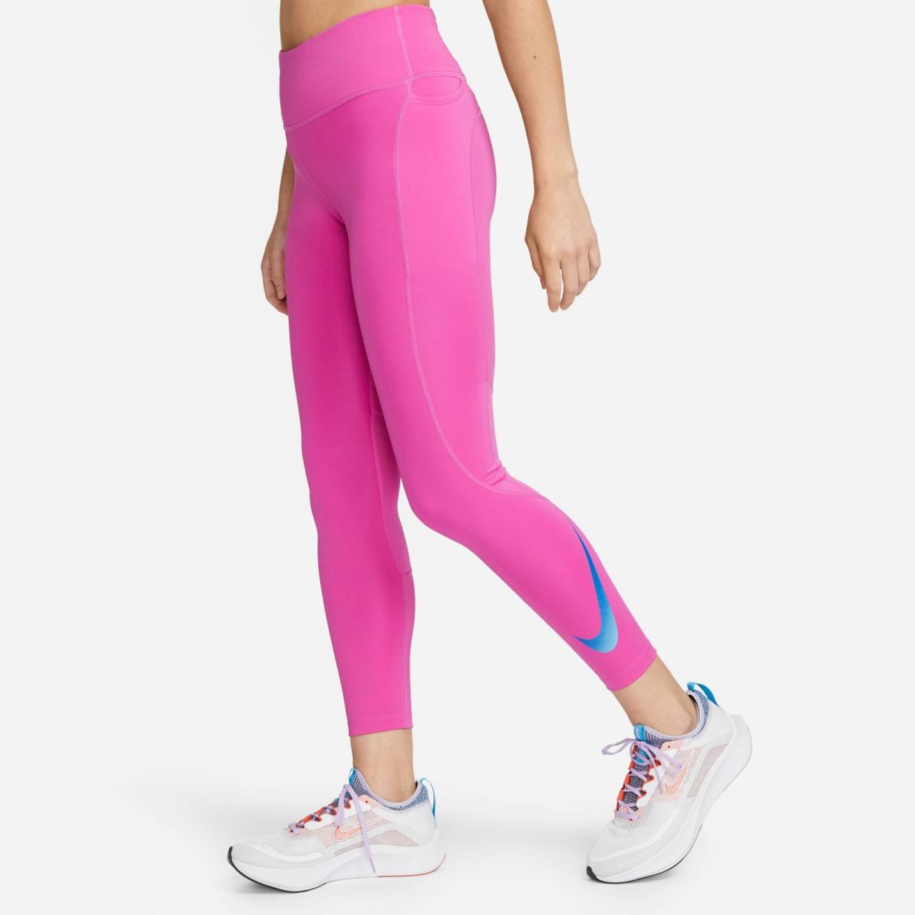 Nike Fast-Women's Mid-Rise 7/8 Running Leggings with Pockets L.