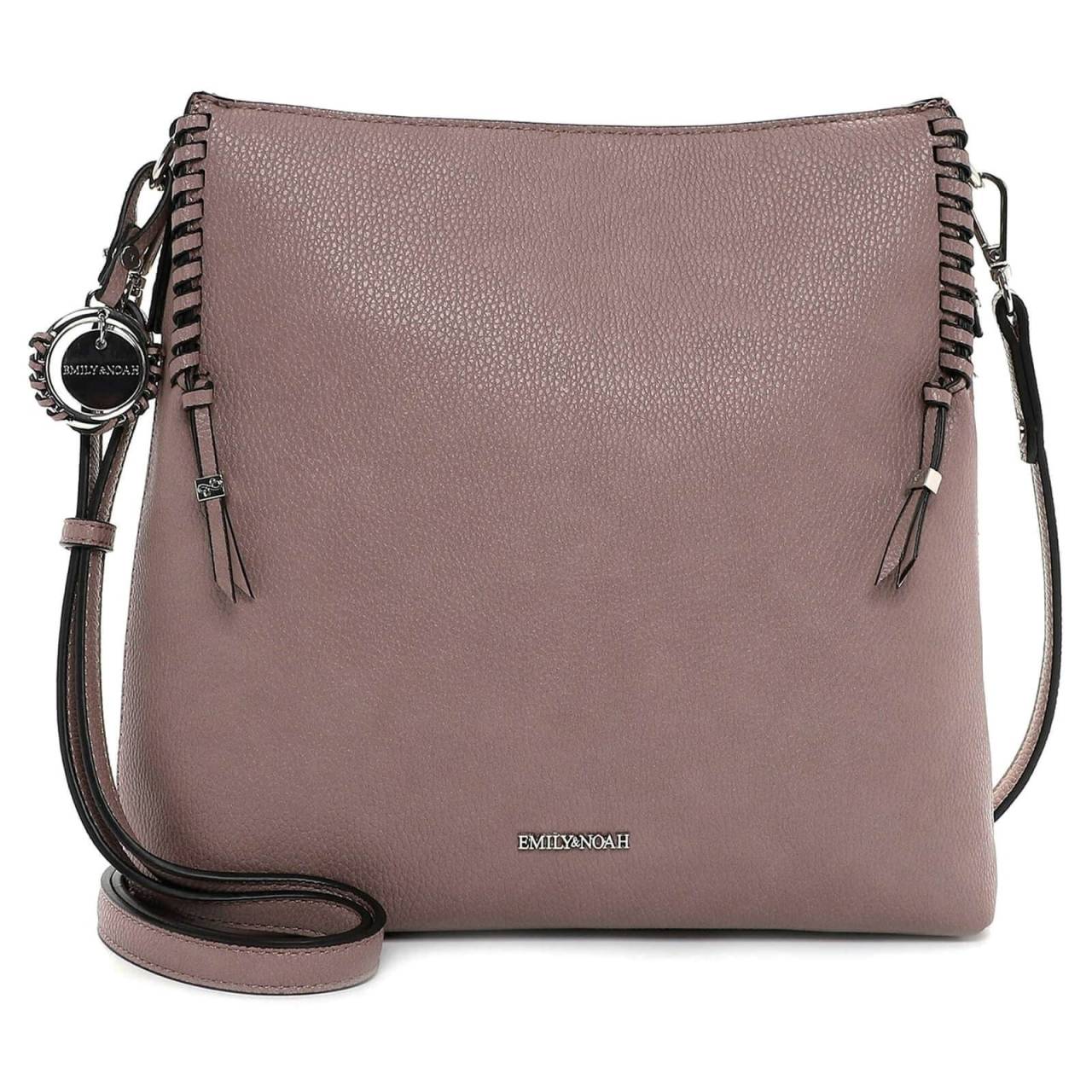 Dámska crossbody kabelka Emily & Noah Flora - starorůžová.