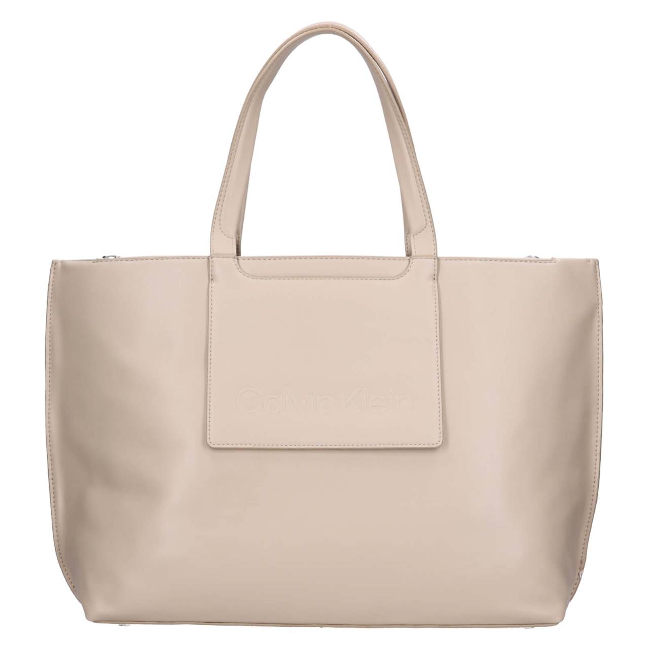 Dámska kabelka Calvin Klein Lokka - béžová.