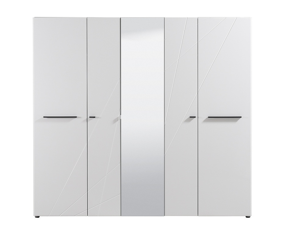 Päťdverová šatníková skriňa so zrkadlom aubrey - biela.

 

Na dverách je zrkadlo, ktoré je praktickým prvkom a dokáže opticky zväčšiť priestor, čo je žiaduce najmä v menších miestnostiach.

 

Ku skrini je možné dokúpiť police, ktoré môžu nahradiť šatníkovej tyče.

 

Všetok nábytok patriaci do kolekcie Aubrey nájdete nižšie v súvisiacich produktoch.