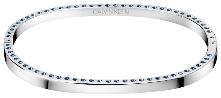 Calvin Klein Pevný oceľový náramok s kryštálmi Hook KJ06MD04050 5,4 x 4,3 cm - XS.