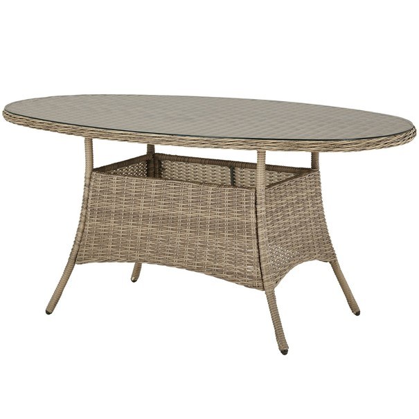 Sconto Záhradný stôl FLORENZ2 oválny, šírka stola 161 cm.
