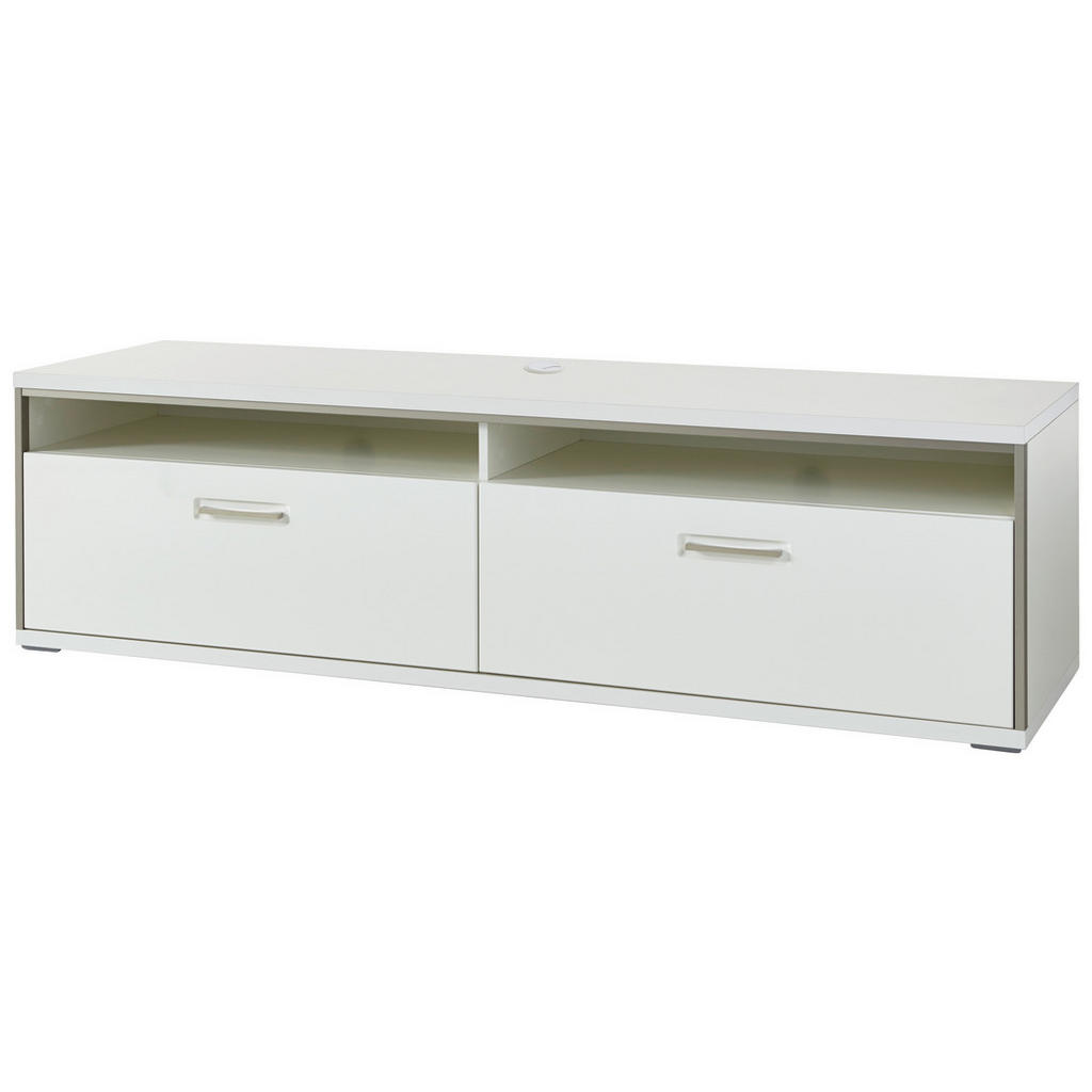 Livetastic TV DIEL, sivá, strieborná, biela, biela s vysokým leskom, 184/51/52 cm.