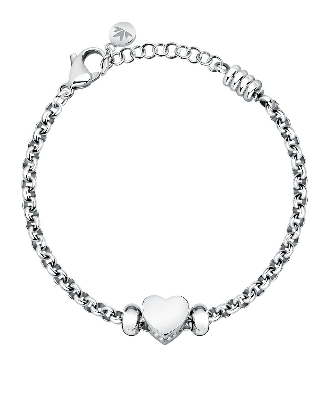 Morellato Nežný oceľový náramok so srdiečkom Drops SCZ1260.