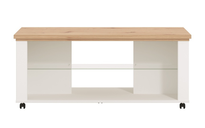 Konferenčný stolík na kolieskach lotta - biela/dub artisan.

 

Korpus konferenčného stolíka je vytvorený z lamina, ktoré je pokryté matnou bielou fóliou.

 

Rozmery Konferenčného stolíka Lotta sú 114,5x49x55,5cm (š, v, h).

 

Všetky produkty z kolekcie Lotta nájdete nižšie v súvisiacich produktoch.