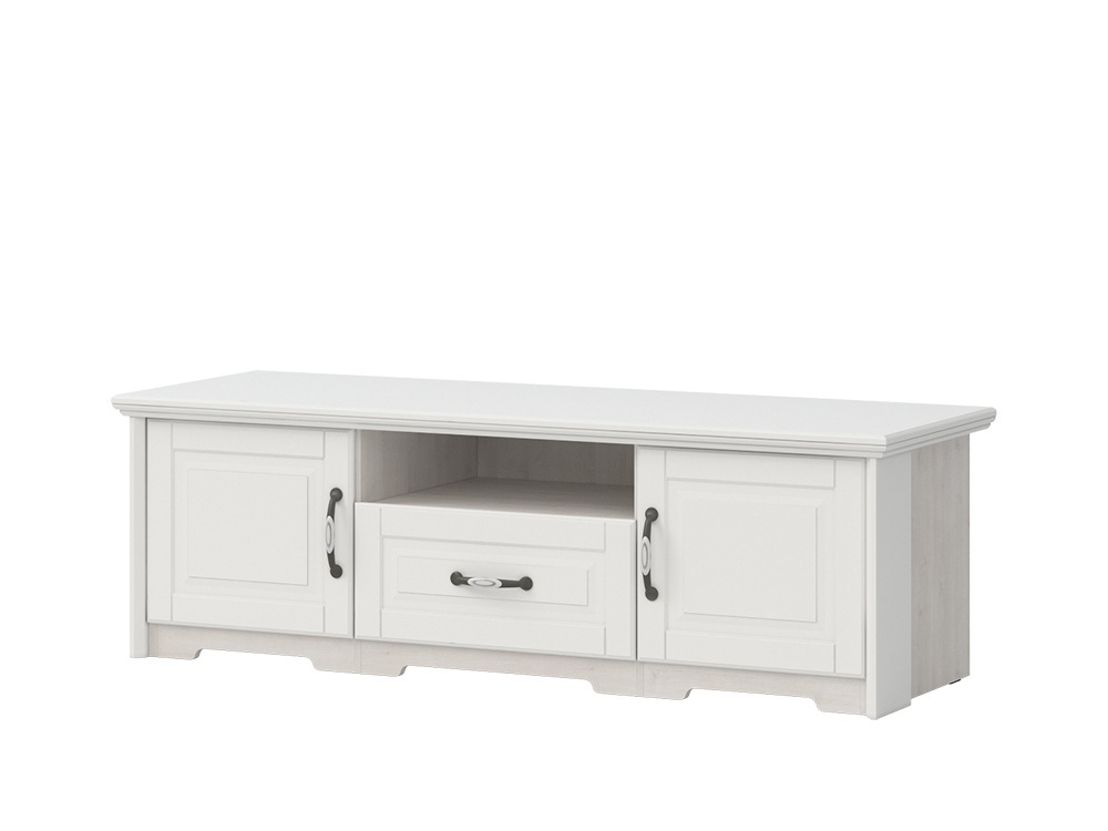 Televizný stolík marley - biela/borovica.

 

Čelá, ozdobné lišty a horná doska sú lakované odolným UV lakom s jemným matným efektom.

 

Rozmery televízneho stolíka Marley sú 159x51x55cm (š, v, h).

 

Všetok nábytok patriaci do kolekcie nábytku Marley nájdete nižšie v súvisiacich produktoch.