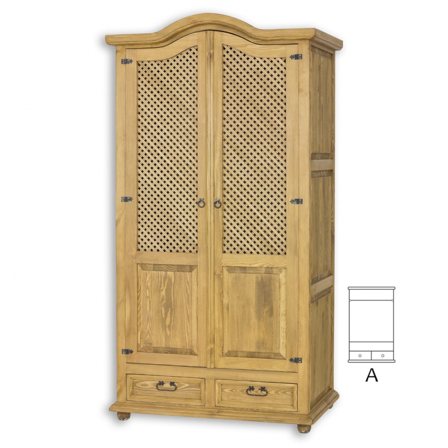 Skriňa so šatníkovou tyčou sedliacka szy06a - k02 tmavá borovica.

Luxusné spracovanie a jedinečný vzhľad zaujmú na prvý pohľad. Kvalitné spracovanie a poctivé borovicové drevo sú zárukou dlhovekosti.

 

Sedliacky nábytok z masívnej borovice ponúkame v niekoľkých odtieňoch morenia, od svetlo bielej až po tajomne čiernu.

 

Aj tento vidiecky nábytok je ručne vyrábaný a pri jeho výrobe je kladený veľký dôraz na detaily spracovania.

 

Z dôvodu výroby sedliackeho nábytku na zákazku, sme nútení požadovať od zákazníka zálohu v minimálnej výške 500 - 1000 Kč podľa hodnoty nábytku.