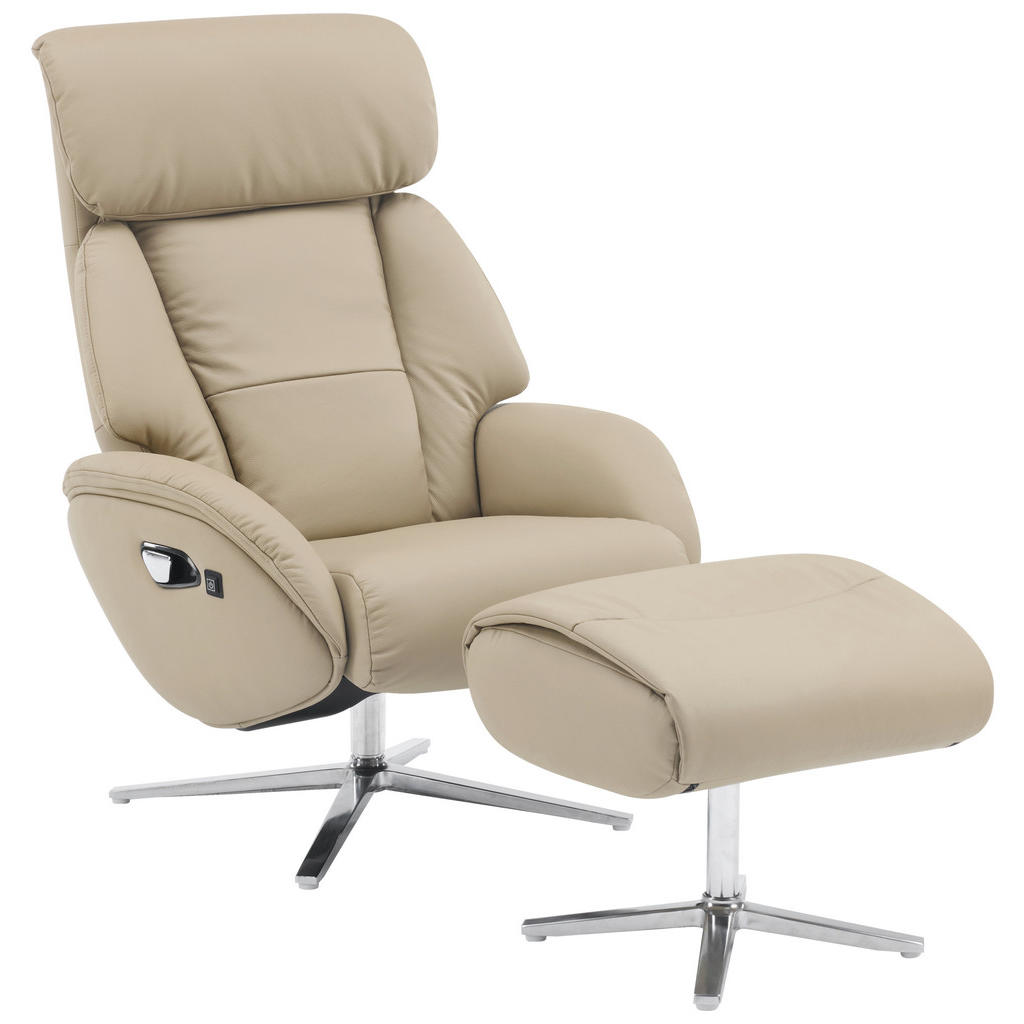 Livetastic MASÁŽNE KRESLO, textil, koža, taupe.