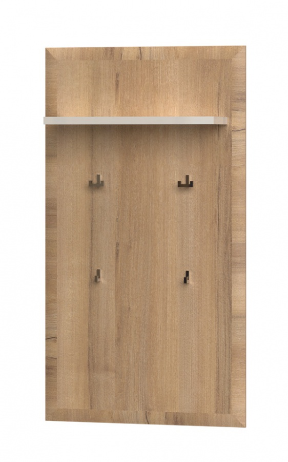 Vešiakový panel hagop - orech pacifik/béžová.

 

 

Vešiakový panel Hagop sa skladá zo základnej MDF dosky v dekore orecha pacifik, háčikov a police.

 

 

Rozmery vešiakového panelu Hagop sú 70x128x22cm (š, v, h).

 

 

Všetky produkty z kolekcie Hagop nájdete nižšie v súvisiacich produktoch.