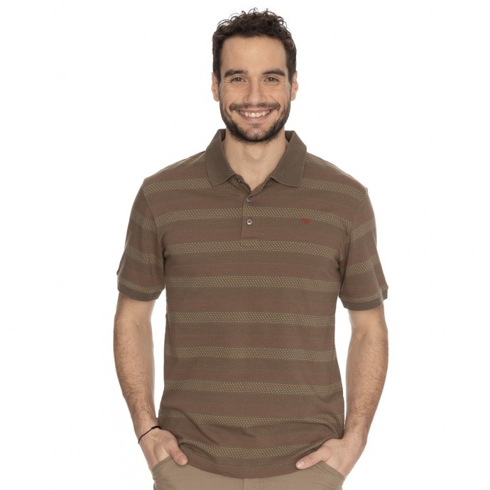 Bushman T-Shirt Barbado Schlange M.
 
 Spezifikation:
 
 	100% Baumwolle
 	160-170g/m2
 	Polo&nbsp;
 	Strickmuster
 	Bio-Polish-Vorwäsche