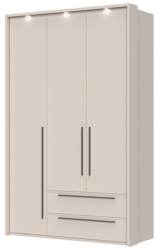 Trojdverová šatníková skriňa so zásuvkami a led osvetlením baptiste -.

 

Trojdverová šatníková skriňa je opatrená plnými dvierkami.

 

Rozmery trojdverovej šatníkovej skrine so zásuvkami a osvetlením Baptiste sú 142x226x60cm (š, v, h).

 

Všetky produkty z kolekcie Baptiste nájdete nižšie v súvisiacich produktoch.