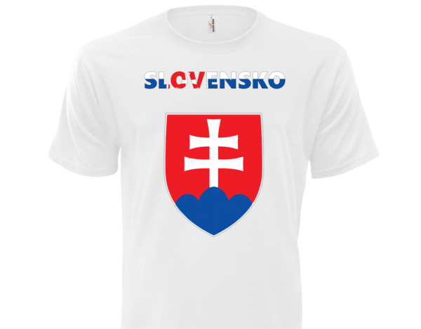 Tričko Slovensko - biele
