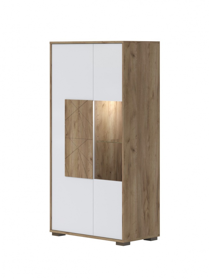 Vitrína freya - dub halifax/biela.

 

Vďaka použitiu špeciálneho UV laku je dosiahnutý naozaj vysoký lesk na bielych povrchoch.

 

Rozmery vitríny Freya sú 77x150x41cm (š, v, h).

 

Všetok nábytok patriaci do kolekcie Freya nájdete nižšie v súvisiacich produktoch.