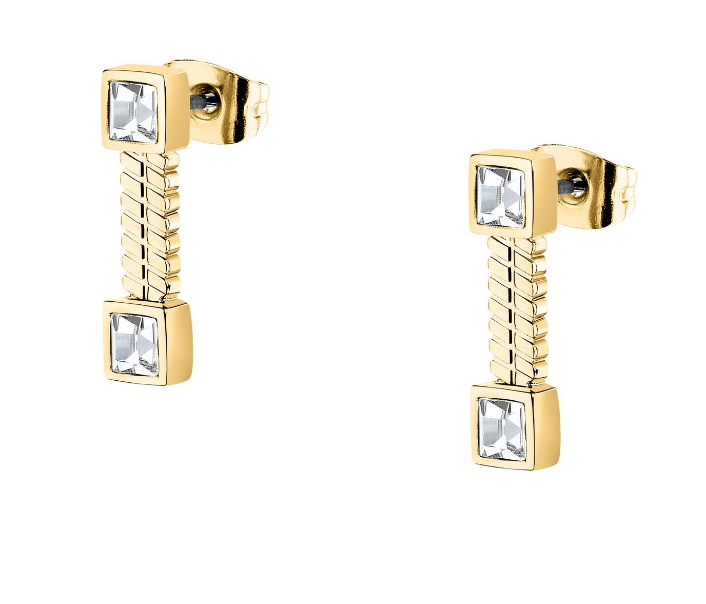 Morellato Visiace pozlátené náušnice s kryštálmi Gioia SAVY45.