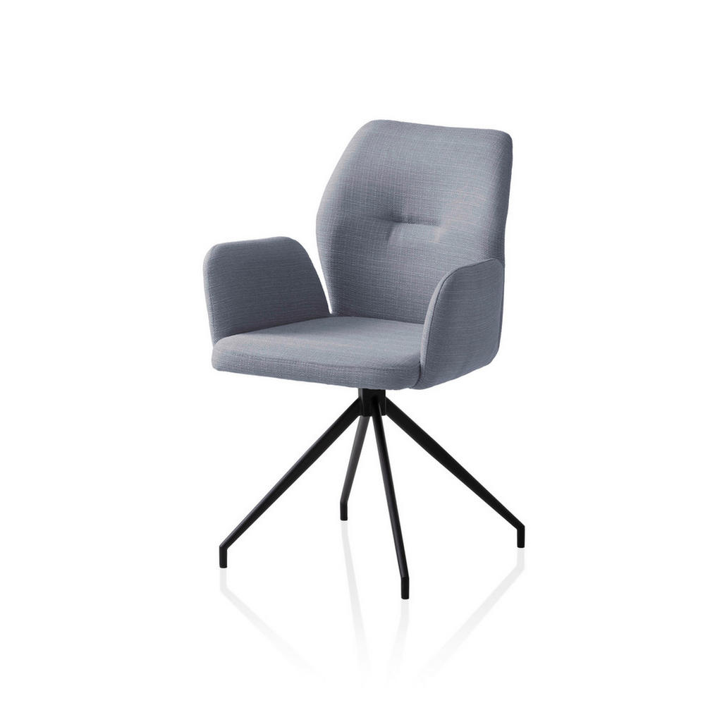 Livetastic OTOČNÁ STOLIČKA, tkaná textília, tmavosivá.