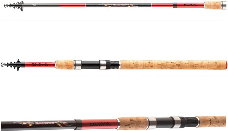Daiwa prút sweepfire tele spin 2,4 m 10-30 g 6 dielov.
 Vďaka rozsahu dĺžok od 1.90m do 3.00m vždy nájdete perfektný prút pre úspešný lov pstruhov, ostriežov, šťúk a zubáčov, rovnako ako pleskáčov, kaprov a úhorov.