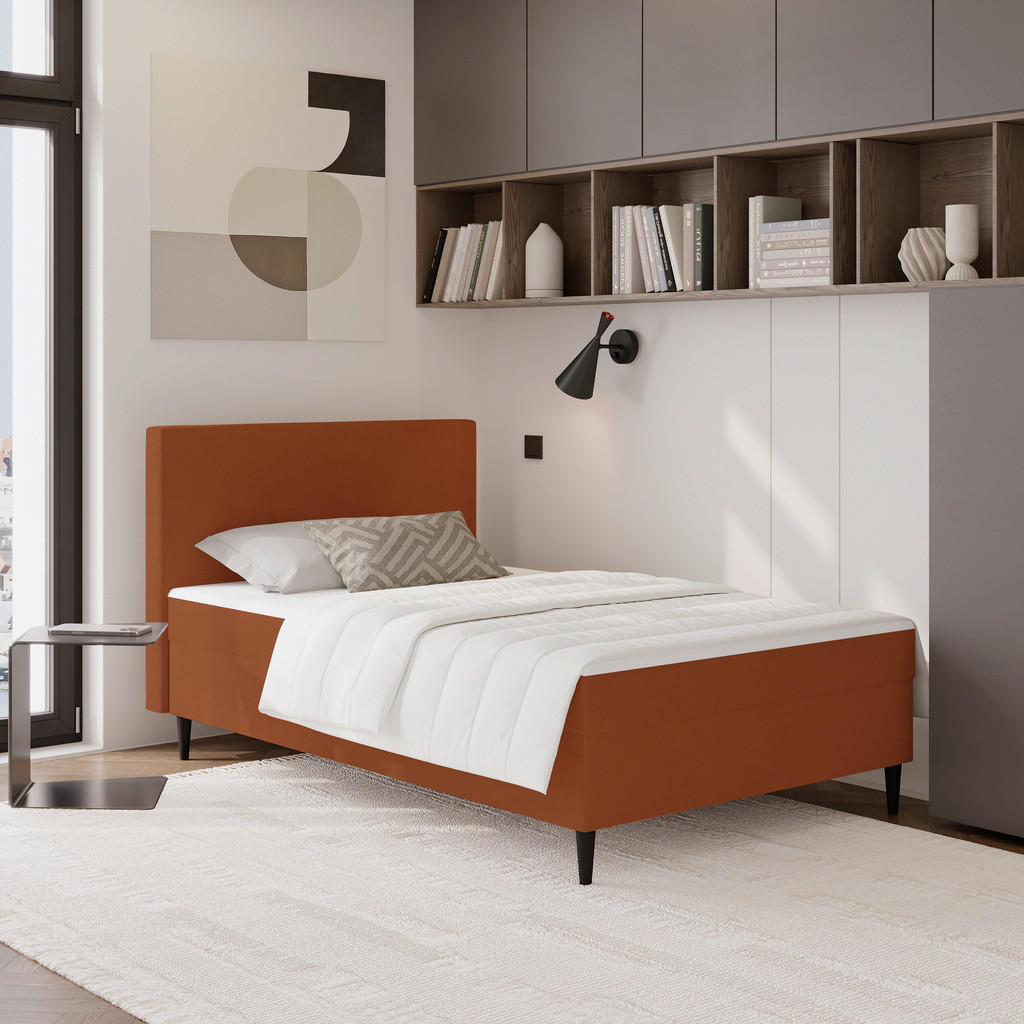 P & B AMERICKÁ POSTEĽ, 120/200 cm, červená.