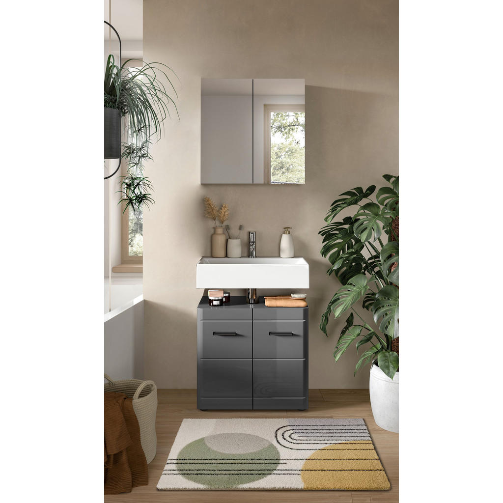 MID.YOU KÚPEĽŇA sivá farba s vysokým leskom.