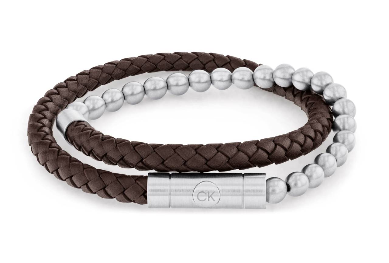 Calvin Klein Moderný dvojitý náramok pre mužov 35100023.