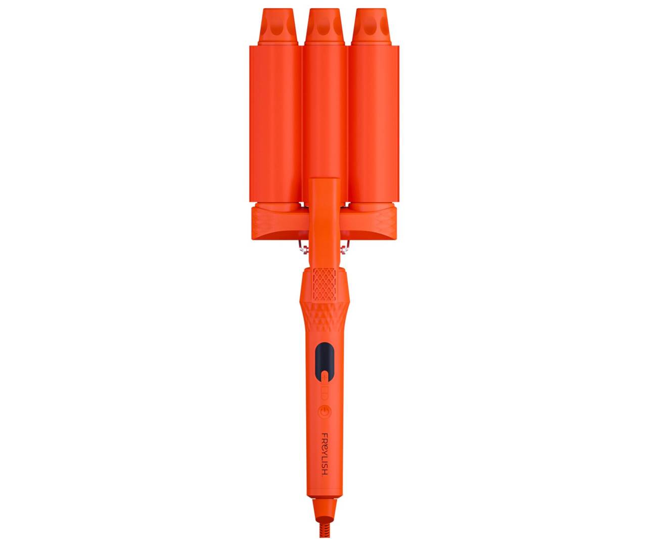 Trojkulma pre veľké vlny Freylish Hair Curler 2.0 - 32 mm, oranžová + darček zadarmo.
