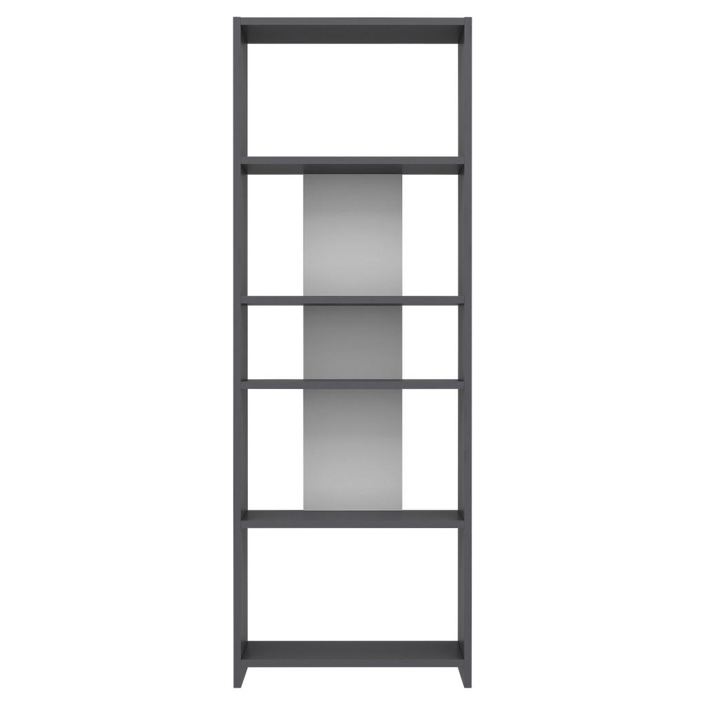 Livetastic REGÁL, antracitová, sivá, 56,9/160/25 cm.