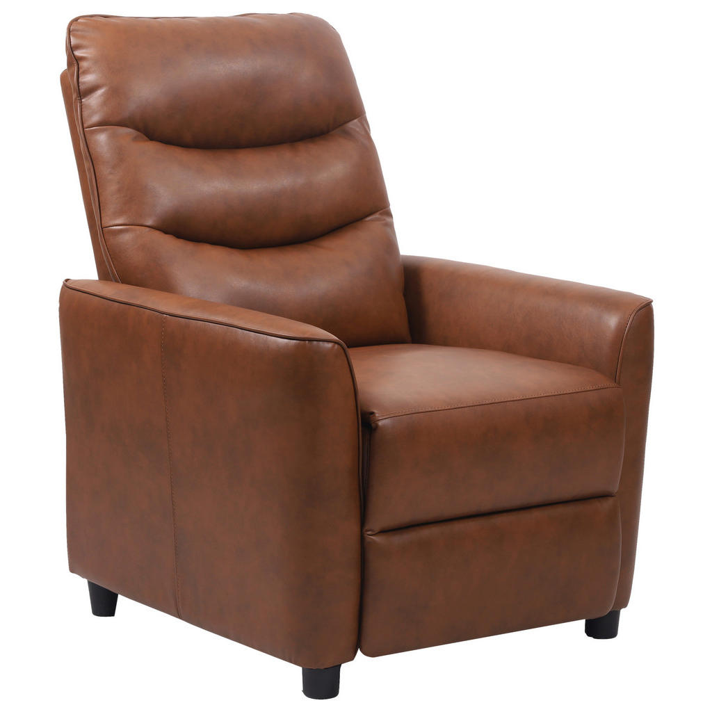 MID.YOU TV KRESLO, textil, hnedá.