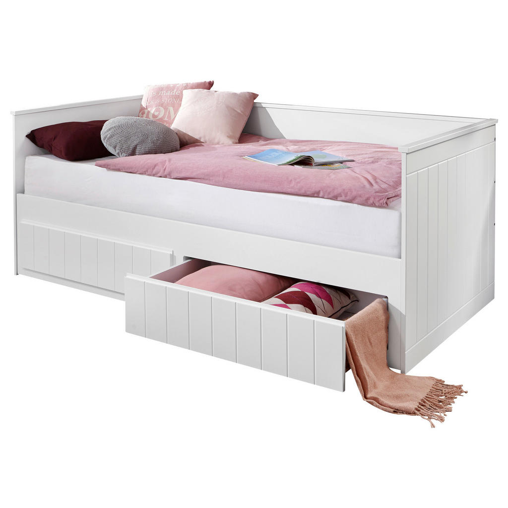 Carryhome VÝSUVNÁ POSTEĽ, 180/200 cm biela.