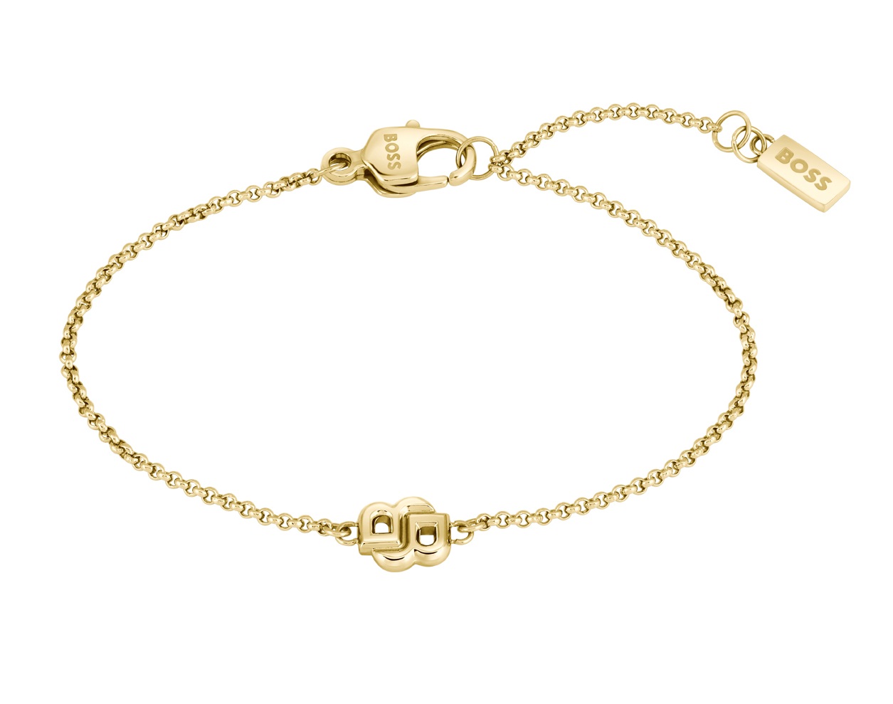 Hugo Boss Módny pozlátený náramok pre ženy Double B 1580698.