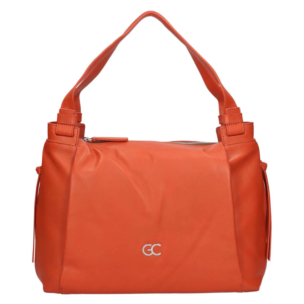 Dámska kožená kabelka Gianní Conti Marcela - tehlová.