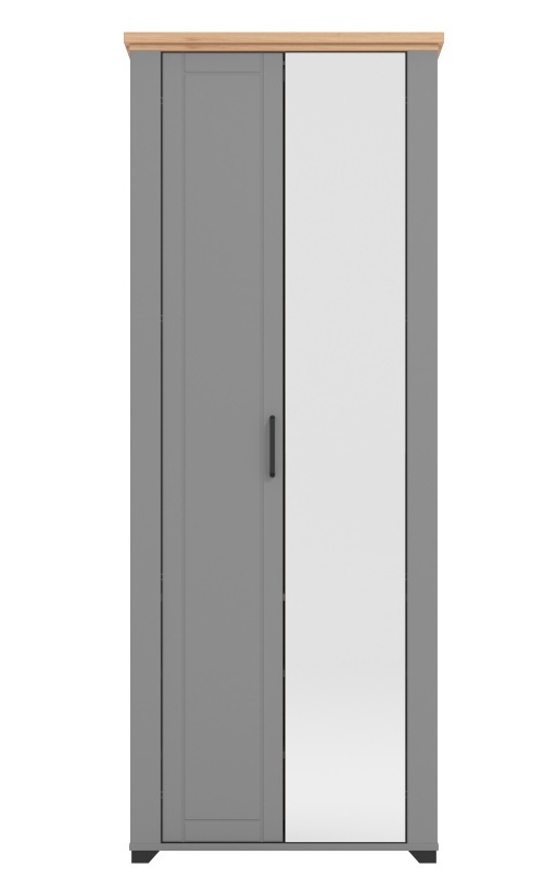 Predsieňová skriňa lotta - šedá/dub artisan.

 

Predsieňová skriňa ponúka priestor na odloženie oblečenia aj obuvi.

 

Rozmery Predsieňové skrine Lotta sú 75x194,5x41cm (š, v, h).

 

Veškeré produkty z kolekce Lotta naleznete níže v souvisejících produktech.