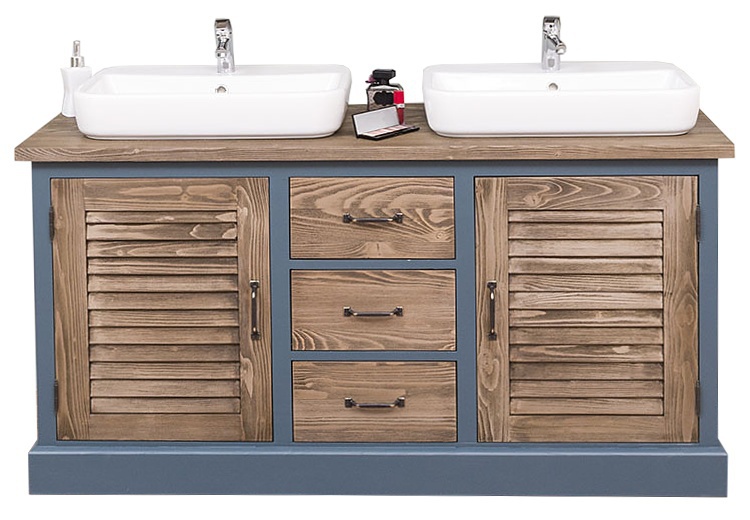 Kúpeľňová skrinka pre 2 umývadlá damiano 665 - modrá/hnedá.

 

Priestranná kúpeľňová skrinka bola navrhnutá s ohľadom na potreby modernej domácnosti.

 

Povrch skrinky je ošetrený farebným náterom v odtieni P051.

 

Investícia, ktorá sa oplatí nielen pre Váš úplný komfort, ale aj celkovú atmosféru domova.

 

Rozmery kúpeľňovej skrinky pre 2 umývadlá Damiano 665 sú 150x75x51cm (š, v, h).

 

Pre kompletnú ponuku masívneho nábytku od tohto výrobcu kliknite TU.

 

Farba na fotografii sa môže ľahko líšiť oproti reálnemu výrobku. Príčinou môže byť zobrazovanie farieb monitora či rôzne nasvietenie výrobkov pri fotení.




Z dôvodu výroby masívneho nábytku na zákazku, sme nútení požadovať od zákazníka zálohu v minimálnej výške 30% z ceny nábytku.