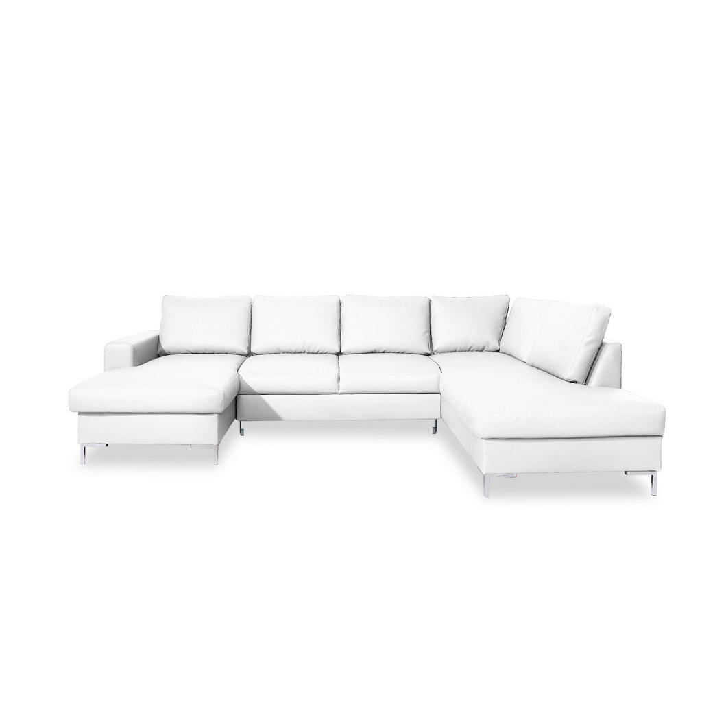 MID.YOU SEDACIA SÚPRAVA, koža, biela.