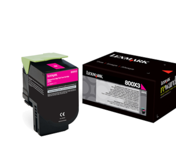 Lexmark 80C0X30 purpurový (magenta) originálny toner.
Originálny toner = záruka priamo od výrobcu tlačiarne
100 % použitie v tlačiarni - bezproblémové fungovanie s vašou tlačiarňou
Použitím originálnej náplne predlžujete životnosť tlačiarne
Overená špičková kvalita - vysoko kvalitná a spoľahlivá tlač originálnou tlačovou kazetou od prvej do poslednej stránky
Trvalé a profesionálne výsledky tlače - dlhodobá udržateľnosť tlače
Kratšia prodleva pri tlači stránok
Garancia Vašej spokojnosti s použitím našej originálnej náplne
Zabezpečujeme bezplatnú recykláciu originálnych náplní
Zlyhanie náplne v menej ako 1% prípadov
Jednoduchá a rýchla výmena náplne

Kód výrobcu: 80C0X30