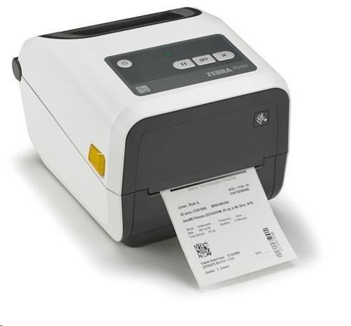 Zebra ZD421c Healthcare ZD4AH43-C0EW02EZ TT, 12 dots/mm (300 dpi), label printer, RTC, EPLII, ZPLII, USB, USB Host, BT, Wi-Fi, white (Successor GC420t.