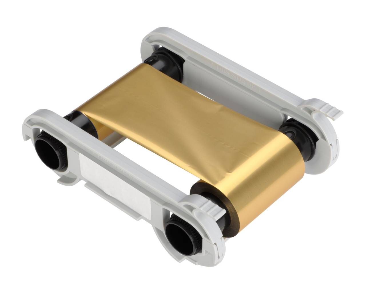 Evolis ribbon, metallic gold.