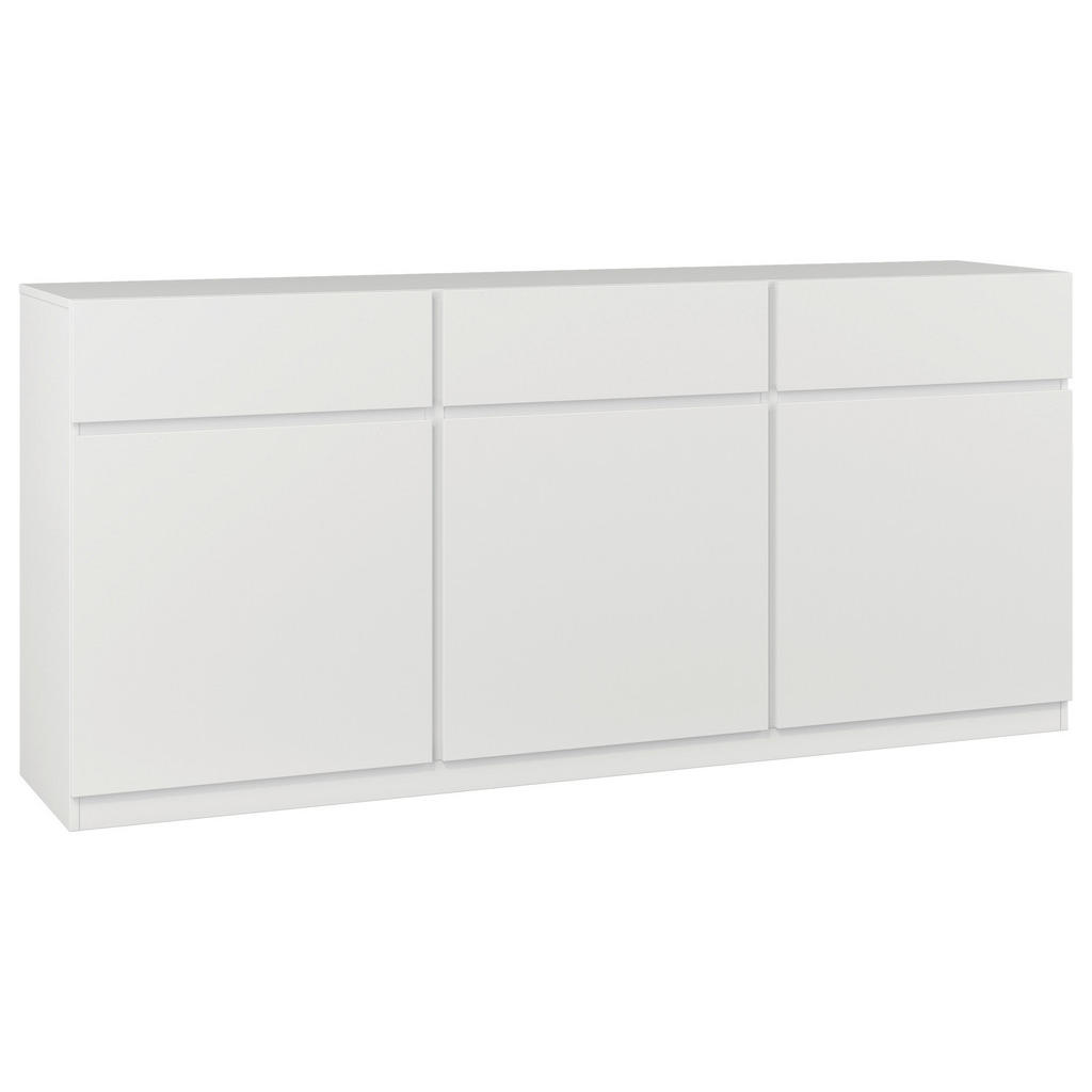 MID.YOU ŠIROKÁ KOMODA, biela, 180/82,5/40 cm.