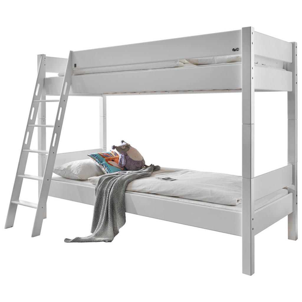 Carryhome POSCHODOVÁ POSTEĽ, 90/200 cm biela.