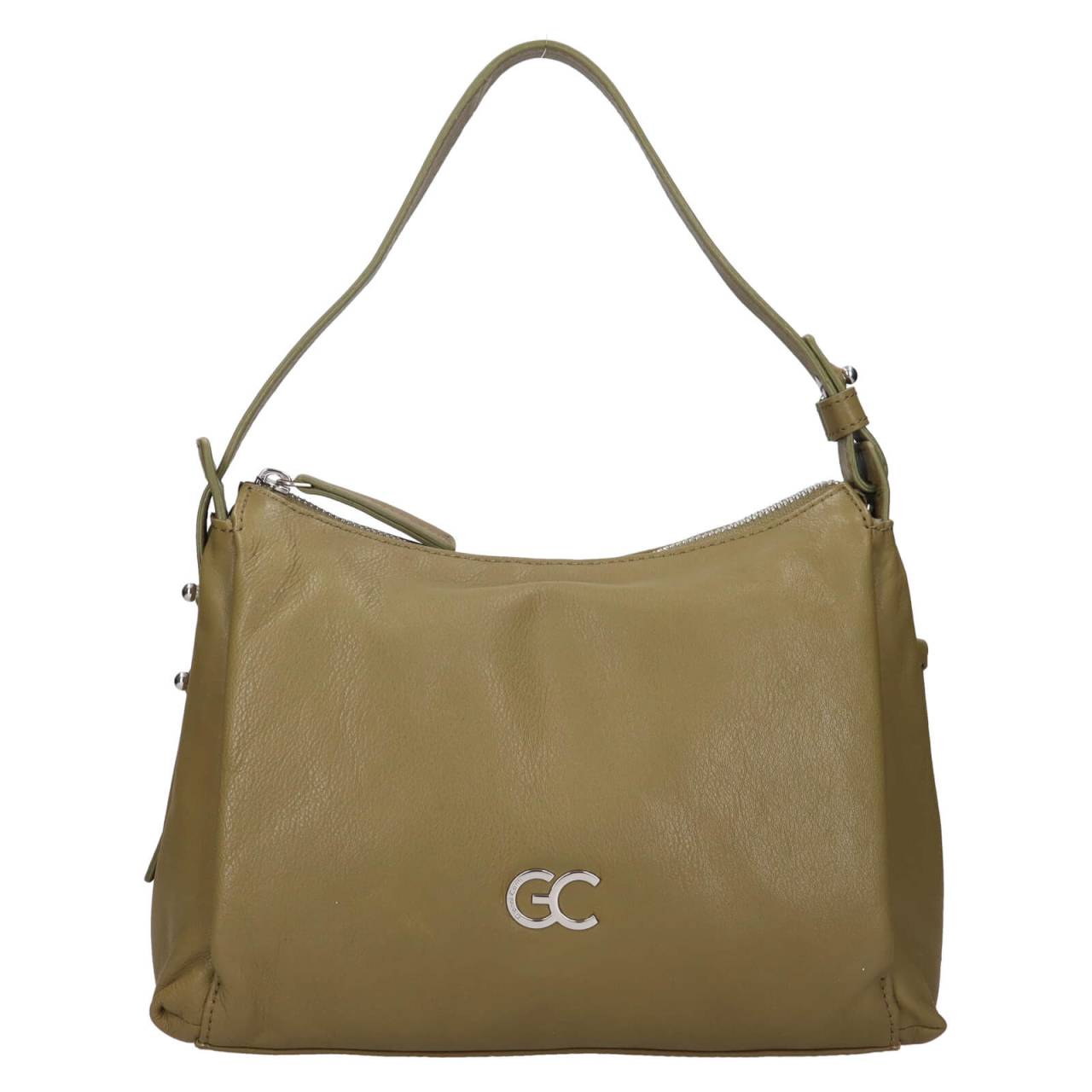 Dámska kožená kabelka Gianní Conti Vivien - zelená.